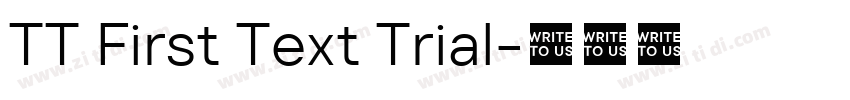 TT First Text Trial字体转换
